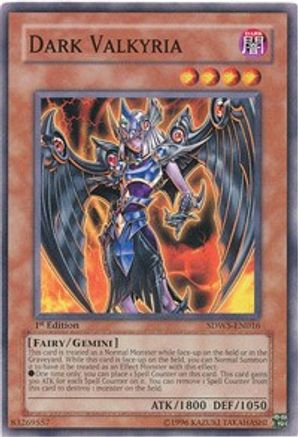 Dark Valkyria [SDWS-EN016] Common - Yu-Gi-Oh! - Card Brawlers | Quebec | Canada |