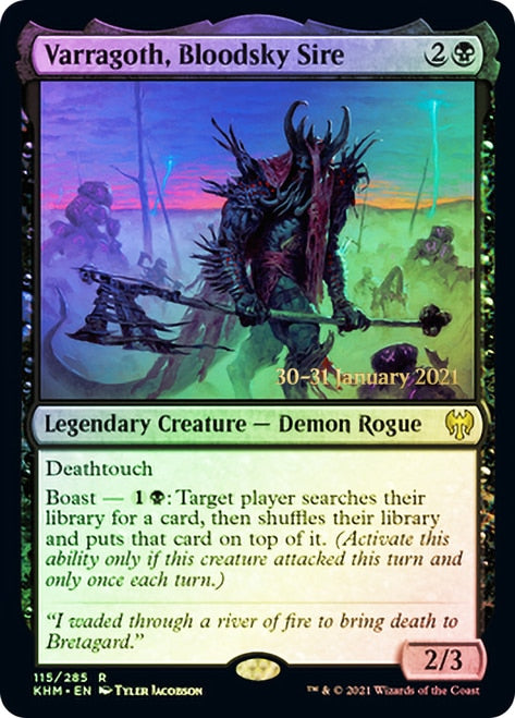 Varragoth, Bloodsky Sire [Kaldheim Prerelease Promos] - Magic: The Gathering - Card Brawlers | Quebec | Canada |
