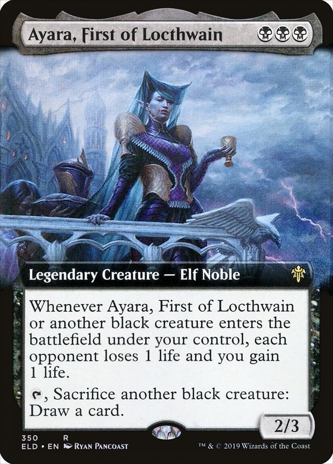 Ayara, First of Locthwain (Extended Art) [Throne of Eldraine] - Magic: The Gathering - Card Brawlers | Quebec | Canada |