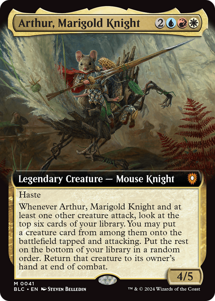 Arthur, Marigold Knight (Extended Art) [Bloomburrow Commander] - Magic: The Gathering - Card Brawlers | Quebec | Canada |
