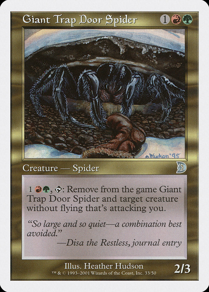 Giant Trap Door Spider [Deckmasters] - Magic: The Gathering - Card Brawlers | Quebec | Canada |