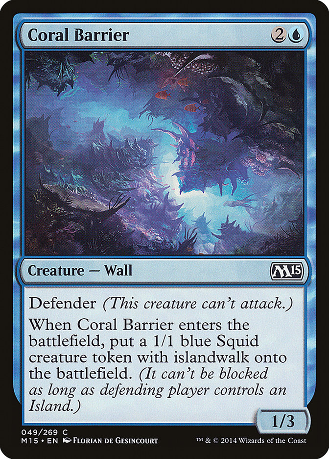 Coral Barrier [Magic 2015] - Magic: The Gathering - Card Brawlers | Quebec | Canada |