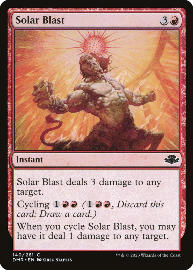 Solar Blast [Dominaria Remastered] - Magic: The Gathering - Card Brawlers | Quebec | Canada |