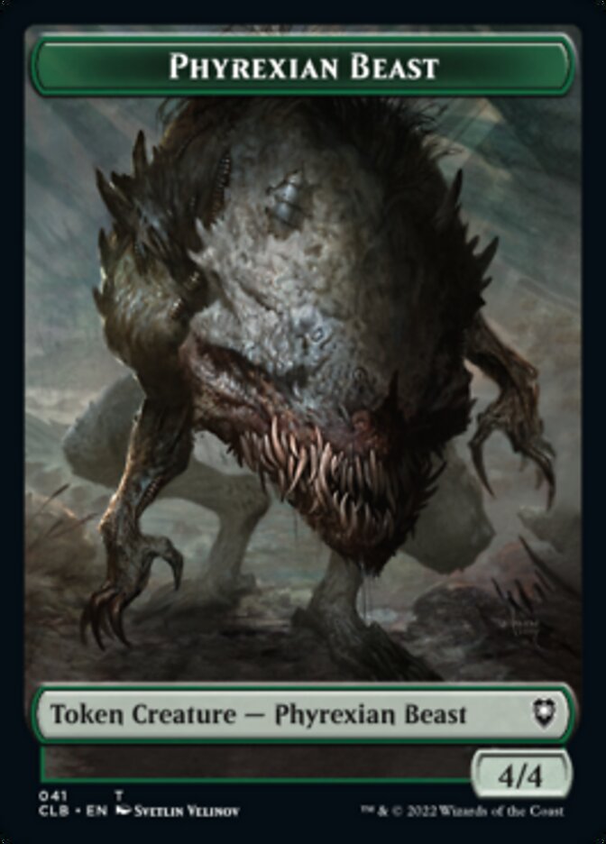 Phyrexian Beast // Wurm Double-Sided Token [Commander Legends: Battle for Baldur's Gate Tokens] - Magic: The Gathering - Card Brawlers | Quebec | Canada |