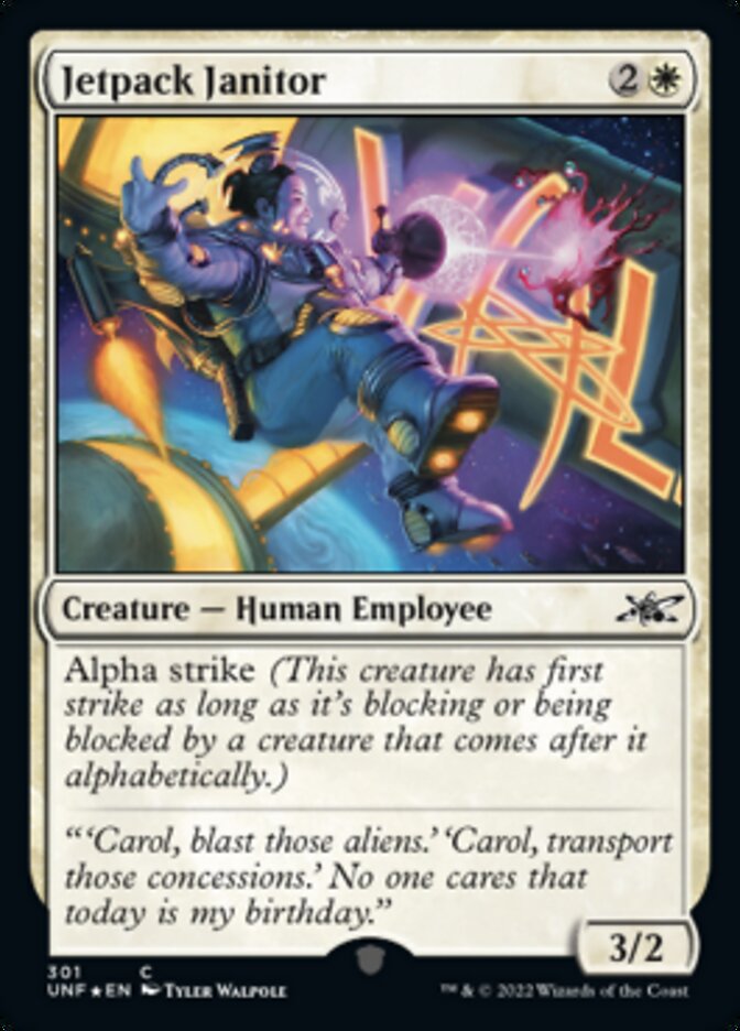 Jetpack Janitor (Galaxy Foil) [Unfinity] - Magic: The Gathering - Card Brawlers | Quebec | Canada |