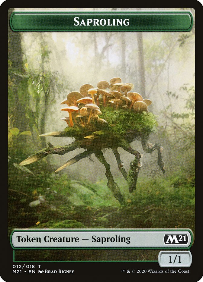 Beast // Saproling Double-Sided Token [Core Set 2021 Tokens] - Magic: The Gathering - Card Brawlers | Quebec | Canada |