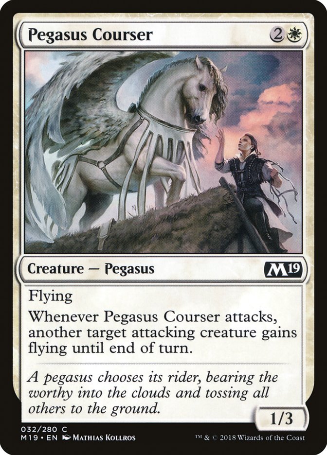 Pegasus Courser [Core Set 2019] - Magic: The Gathering - Card Brawlers | Quebec | Canada |