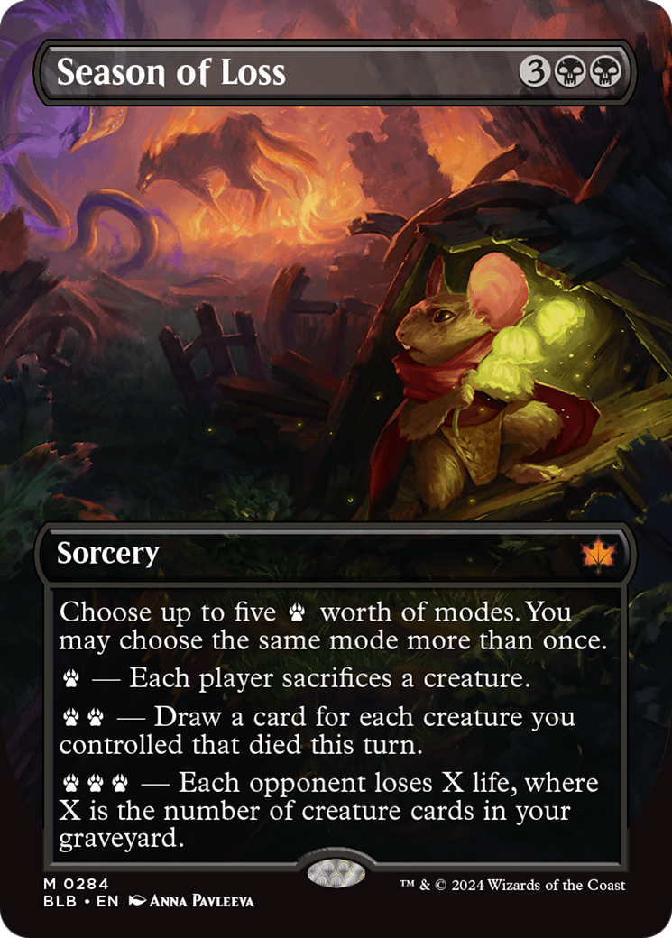 Season of Loss (Borderless) [Bloomburrow] - Magic: The Gathering - Card Brawlers | Quebec | Canada |