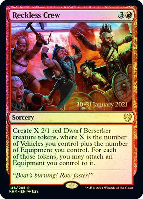 Reckless Crew [Kaldheim Prerelease Promos] - Magic: The Gathering - Card Brawlers | Quebec | Canada |