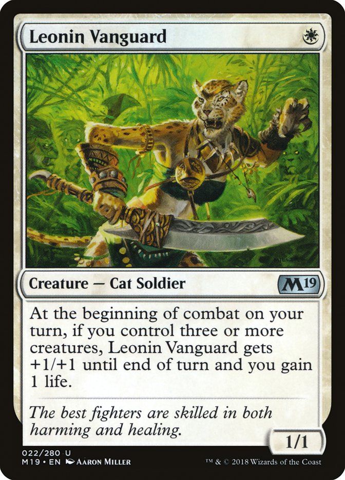 Leonin Vanguard [Core Set 2019] - Magic: The Gathering - Card Brawlers | Quebec | Canada |