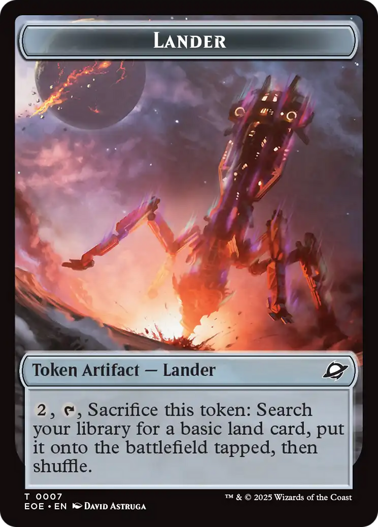 Robot // Lander (0007) Double-Sided Token [Edge of Eternities Tokens] - Magic: The Gathering - Card Brawlers | Quebec | Canada |