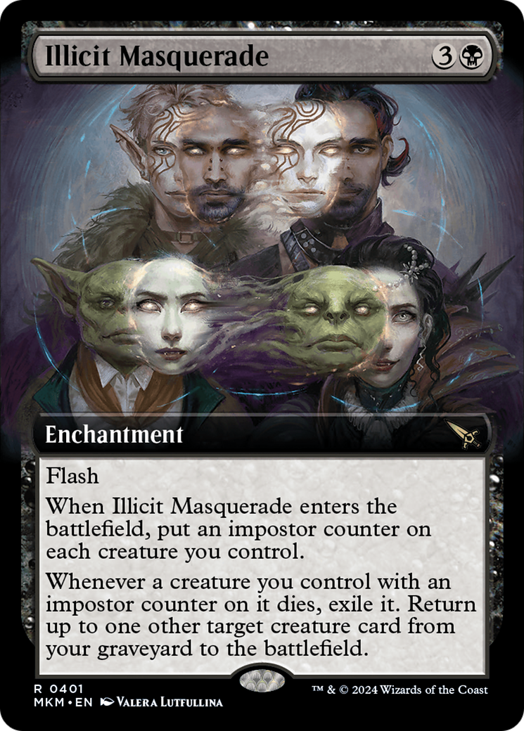 Illicit Masquerade (Extended Art) [Murders at Karlov Manor] - Magic: The Gathering - Card Brawlers | Quebec | Canada |