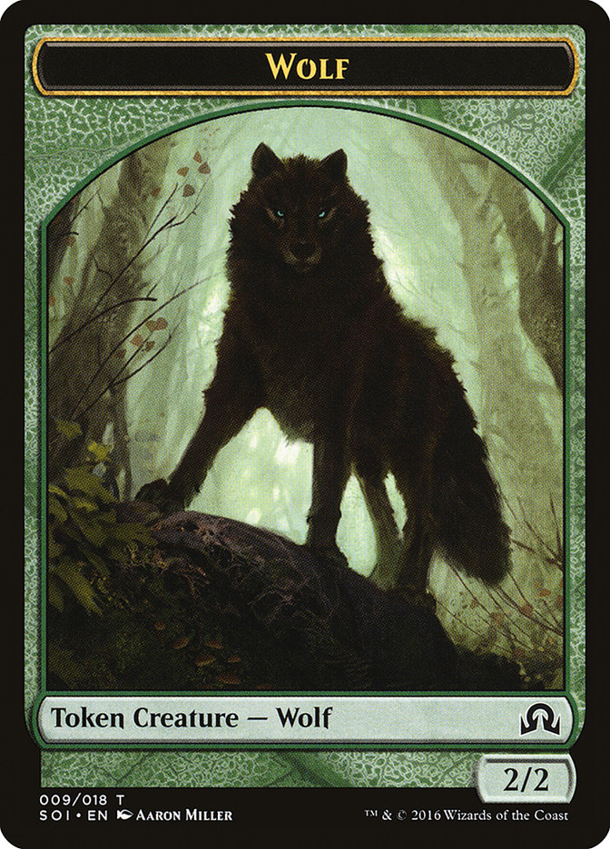 Wolf Token [Shadows over Innistrad Tokens] - Magic: The Gathering - Card Brawlers | Quebec | Canada |
