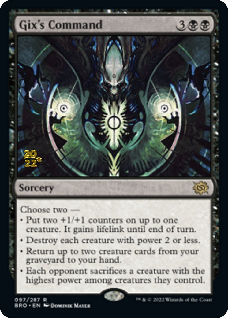 Gix's Command [The Brothers' War Prerelease Promos] - Magic: The Gathering - Card Brawlers | Quebec | Canada |