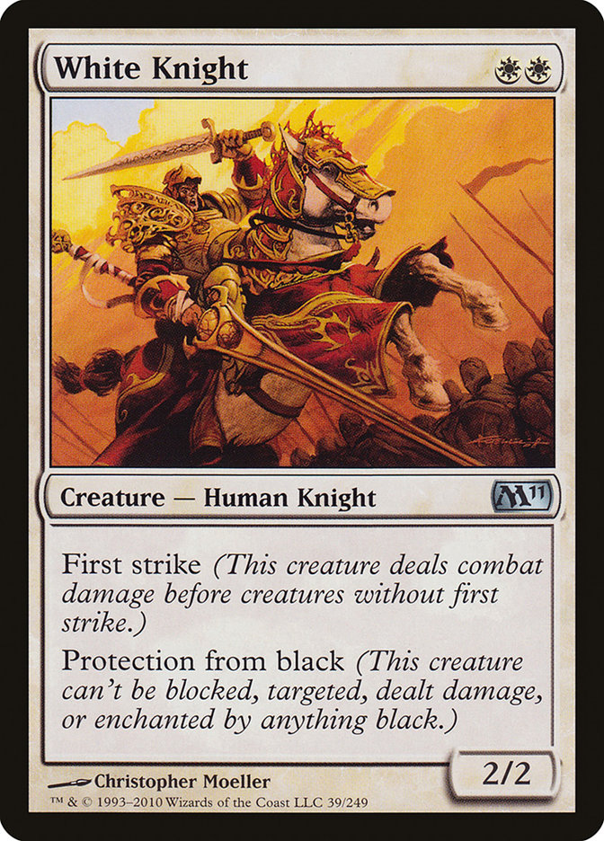 White Knight [Magic 2011] - Magic: The Gathering - Card Brawlers | Quebec | Canada |
