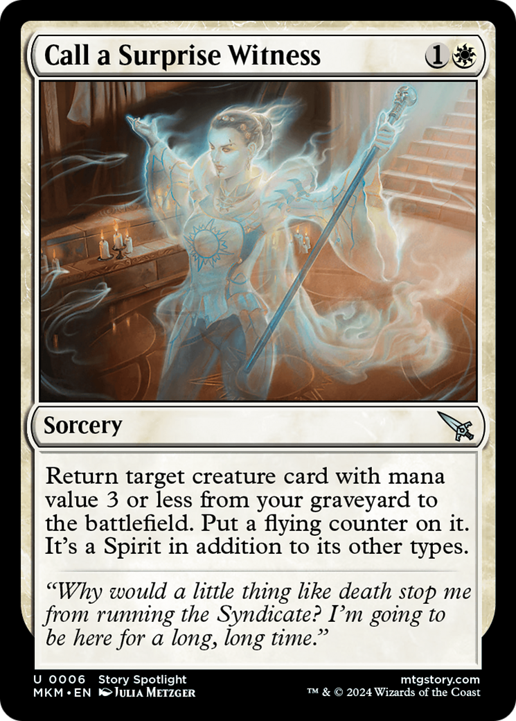 Call a Surprise Witness [Murders at Karlov Manor] - Magic: The Gathering - Card Brawlers | Quebec | Canada |