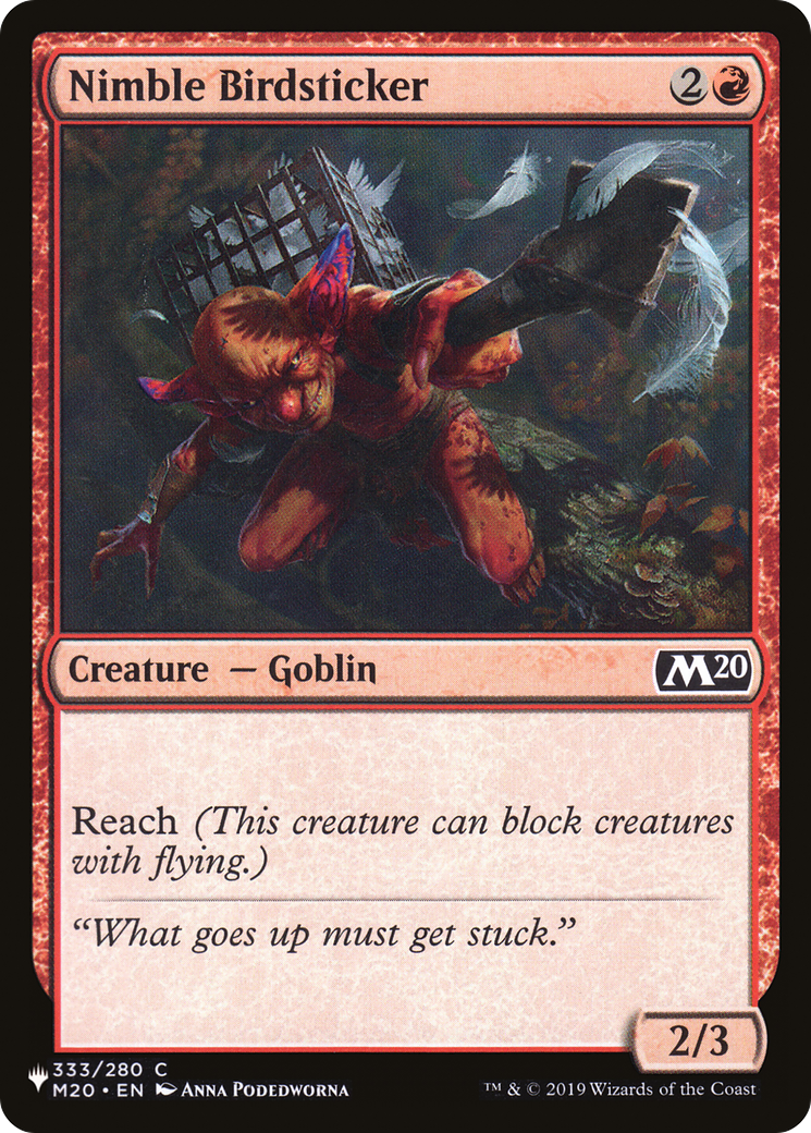Nimble Birdsticker [The List] - Magic: The Gathering - Card Brawlers | Quebec | Canada |
