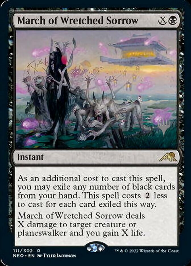 March of Wretched Sorrow (Promo Pack) [Kamigawa: Neon Dynasty Promos] - Magic: The Gathering - Card Brawlers | Quebec | Canada |