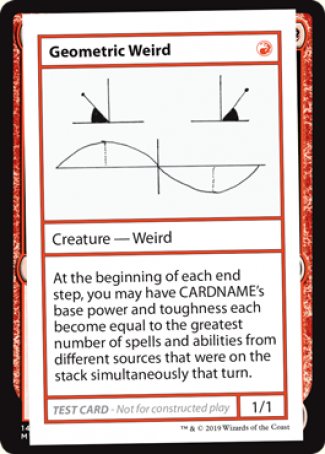 Geometric Weird (2021 Edition) [Mystery Booster Playtest Cards] - Magic: The Gathering - Card Brawlers | Quebec | Canada |
