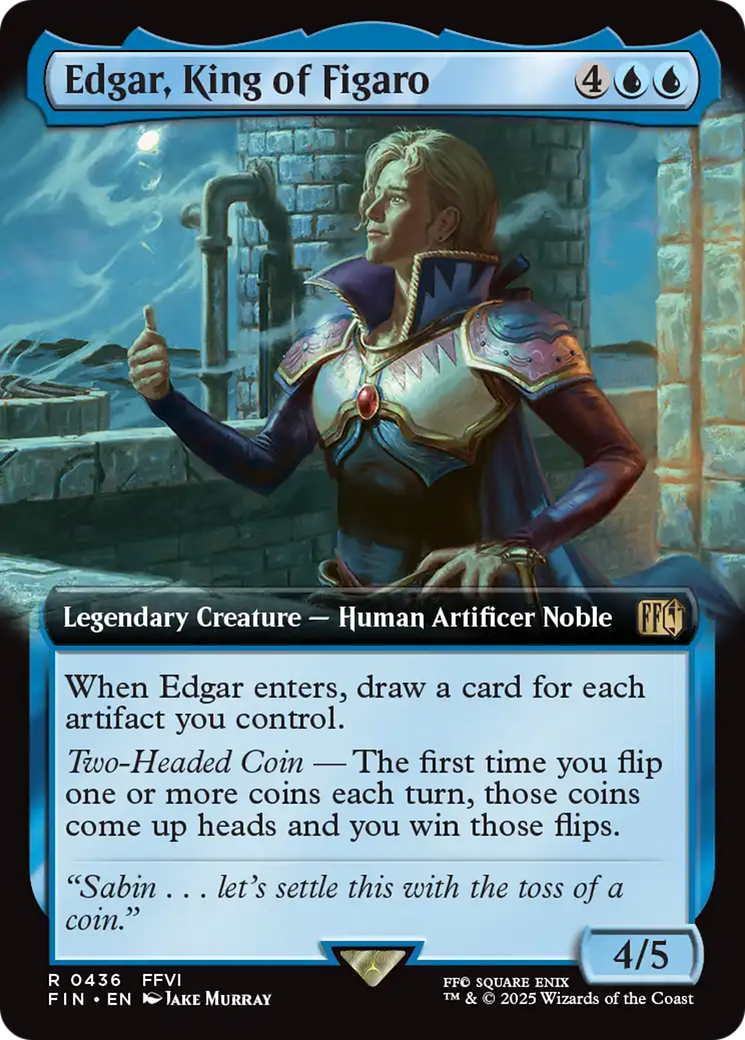 Edgar, King of Figaro (Extended Art) [FINAL FANTASY] - Magic: The Gathering - Card Brawlers | Quebec | Canada |