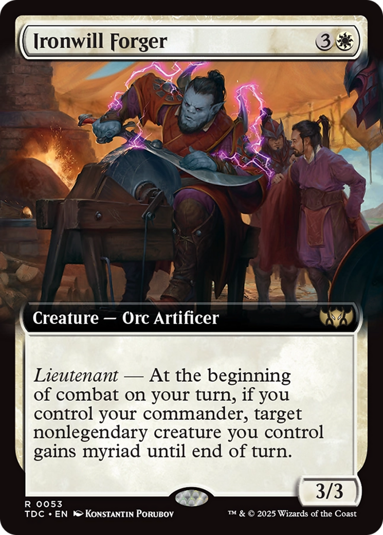 Ironwill Forger (Extended Art) [Tarkir: Dragonstorm Commander] - Magic: The Gathering - Card Brawlers | Quebec | Canada |