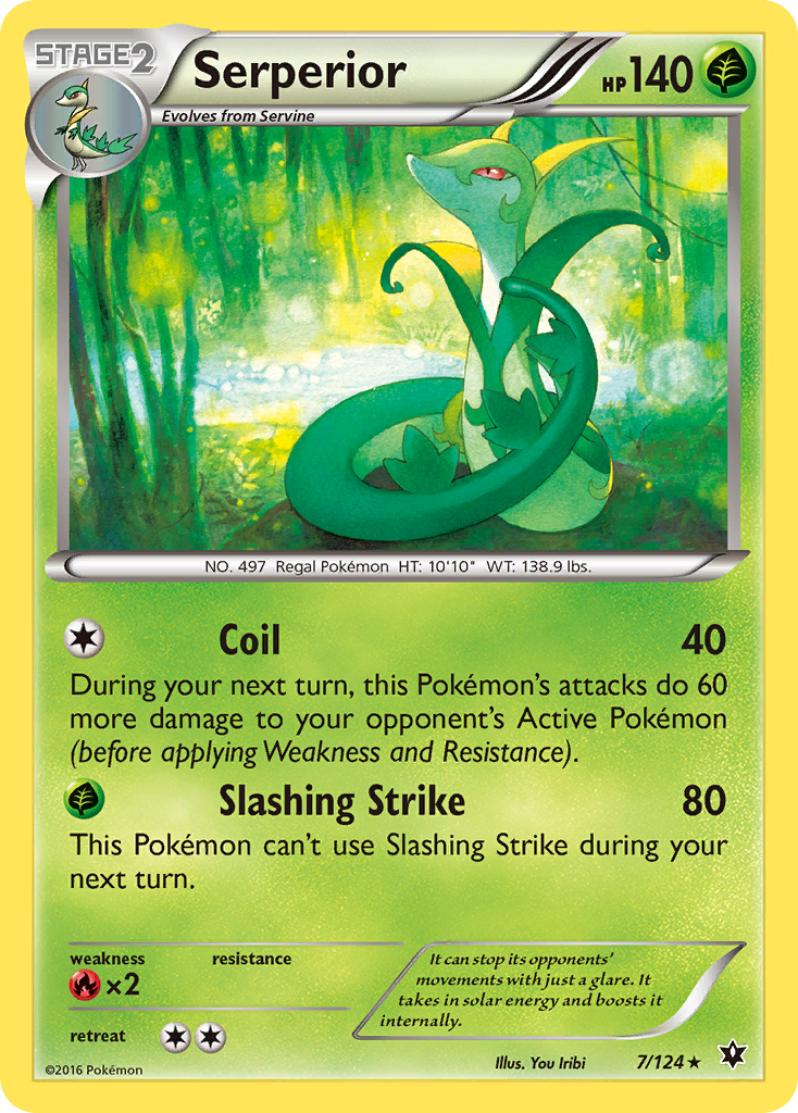 Serperior (7/124) [XY: Fates Collide] - Pokémon - Card Brawlers | Quebec | Canada |