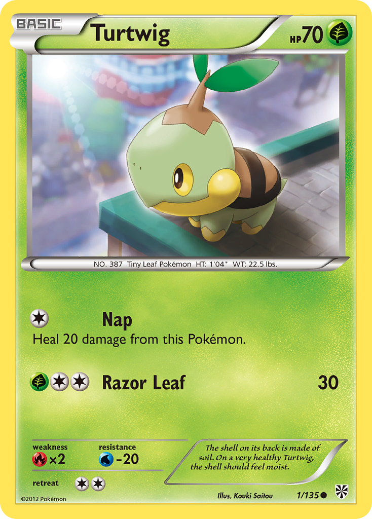 Turtwig (1/135) [Black & White: Plasma Storm] - Pokémon - Card Brawlers | Quebec | Canada |