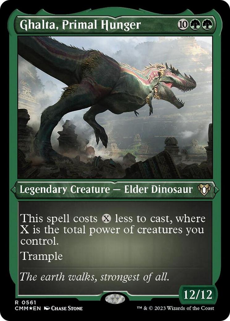 Ghalta, Primal Hunger (Foil Etched) [Commander Masters] - Magic: The Gathering - Card Brawlers | Quebec | Canada |