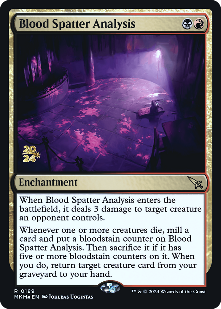 Blood Spatter Analysis [Murders at Karlov Manor Prerelease Promos] - Magic: The Gathering - Card Brawlers | Quebec | Canada |