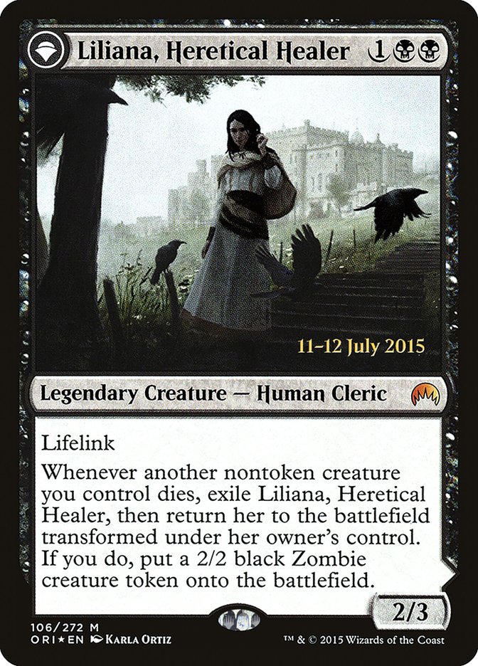 Liliana, Heretical Healer // Liliana, Defiant Necromancer [Magic Origins Prerelease Promos] - Magic: The Gathering - Card Brawlers | Quebec | Canada |
