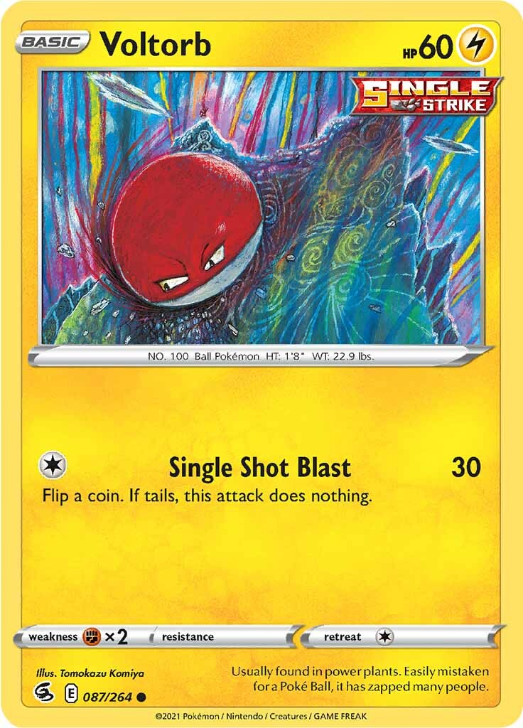 Voltorb (087/264) [Sword & Shield: Fusion Strike] - Pokémon - Card Brawlers | Quebec | Canada |