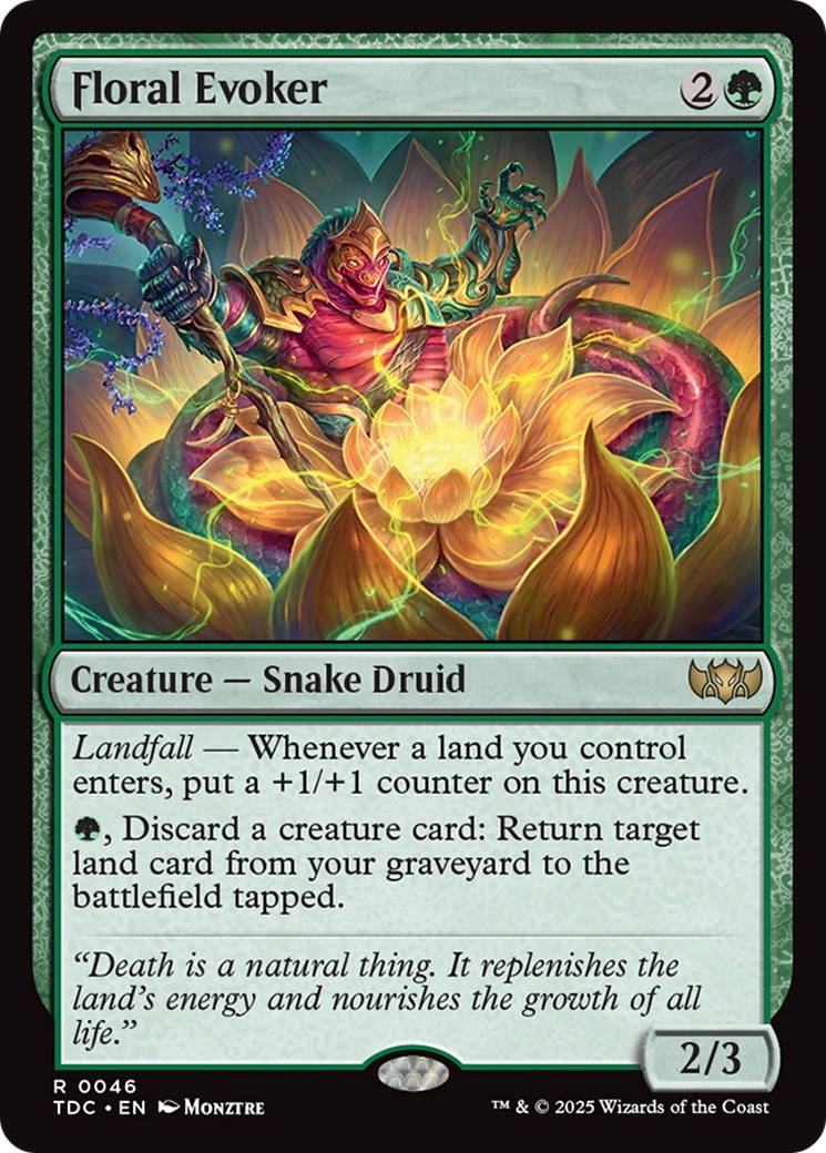 Floral Evoker [Tarkir: Dragonstorm Commander] - Magic: The Gathering - Card Brawlers | Quebec | Canada |