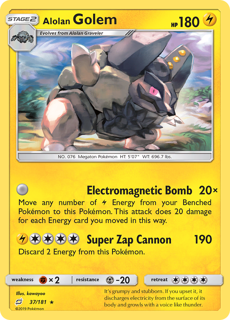 Alolan Golem (37/181) [Sun & Moon: Team Up] - Pokémon - Card Brawlers | Quebec | Canada |