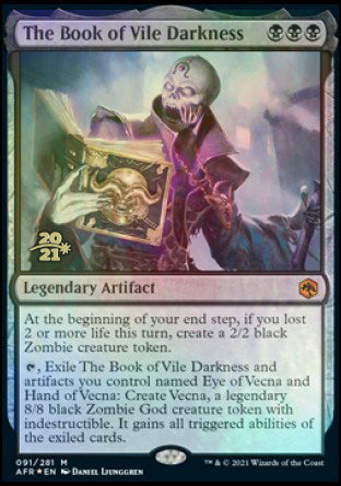The Book of Vile Darkness [Dungeons & Dragons: Adventures in the Forgotten Realms Prerelease Promos] - Magic: The Gathering - Card Brawlers | Quebec | Canada |