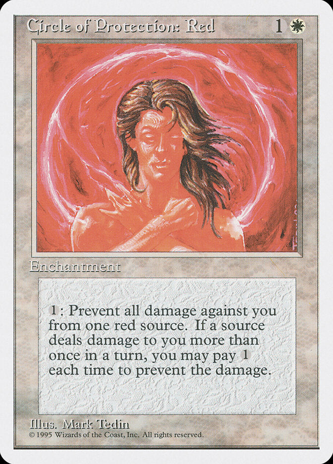 Circle of Protection: Red [Fourth Edition] - Magic: The Gathering - Card Brawlers | Quebec | Canada |