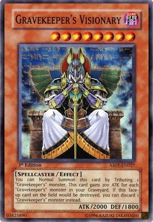 Gravekeeper's Visionary [ABPF-EN027] Super Rare - Yu-Gi-Oh! - Card Brawlers | Quebec | Canada |