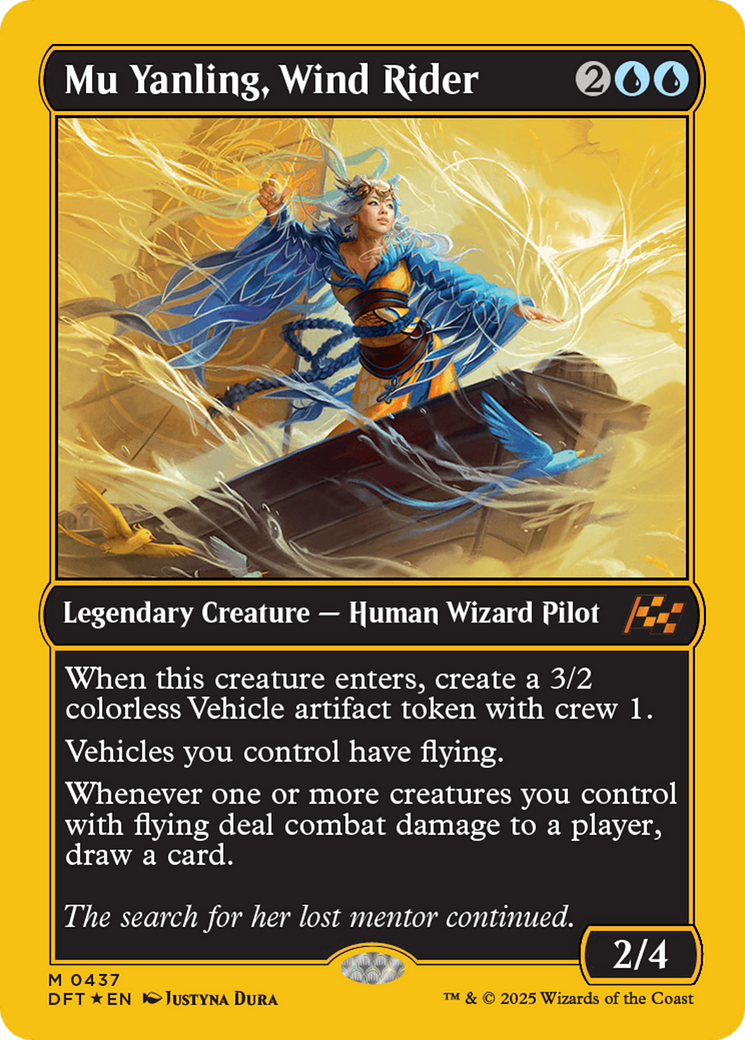 Mu Yanling, Wind Rider (First-Place Foil) [Aetherdrift] - Magic: The Gathering - Card Brawlers | Quebec | Canada |