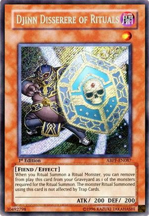 Djinn Disserere of Rituals [ABPF-EN087] Secret Rare - Yu-Gi-Oh! - Card Brawlers | Quebec | Canada |