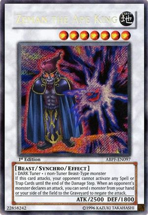 Zeman the Ape King [ABPF-EN097] Secret Rare - Yu-Gi-Oh! - Card Brawlers | Quebec | Canada |