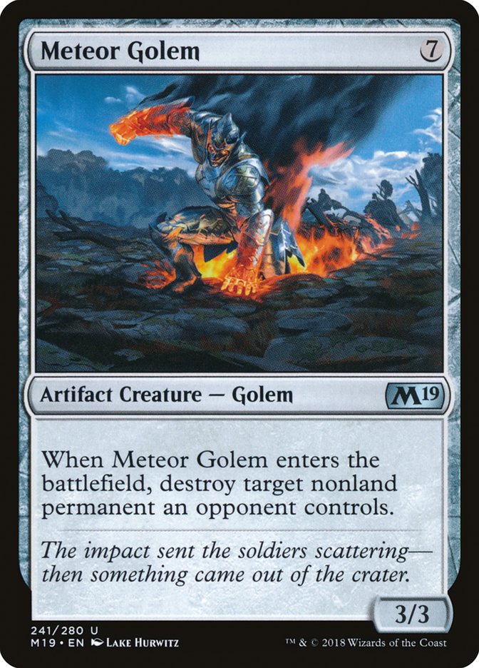 Meteor Golem [Core Set 2019] - Magic: The Gathering - Card Brawlers | Quebec | Canada |