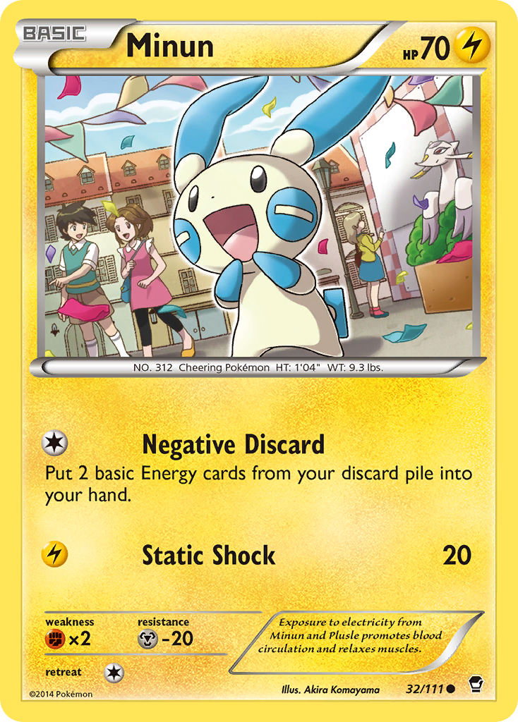 Minun (32/111) [XY: Furious Fists] - Pokémon - Card Brawlers | Quebec | Canada |