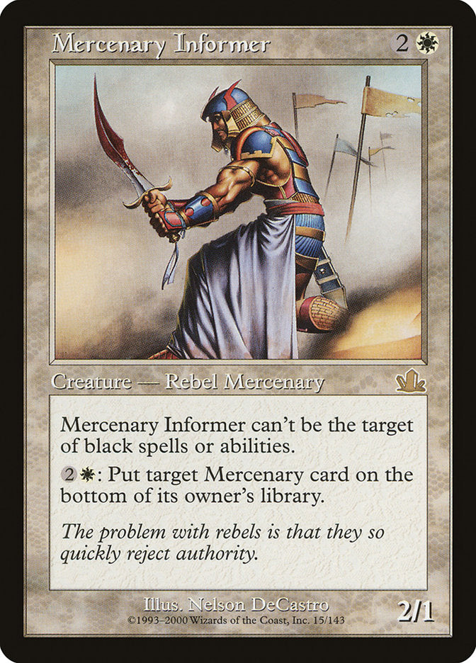 Mercenary Informer [Prophecy] - Magic: The Gathering - Card Brawlers | Quebec | Canada |