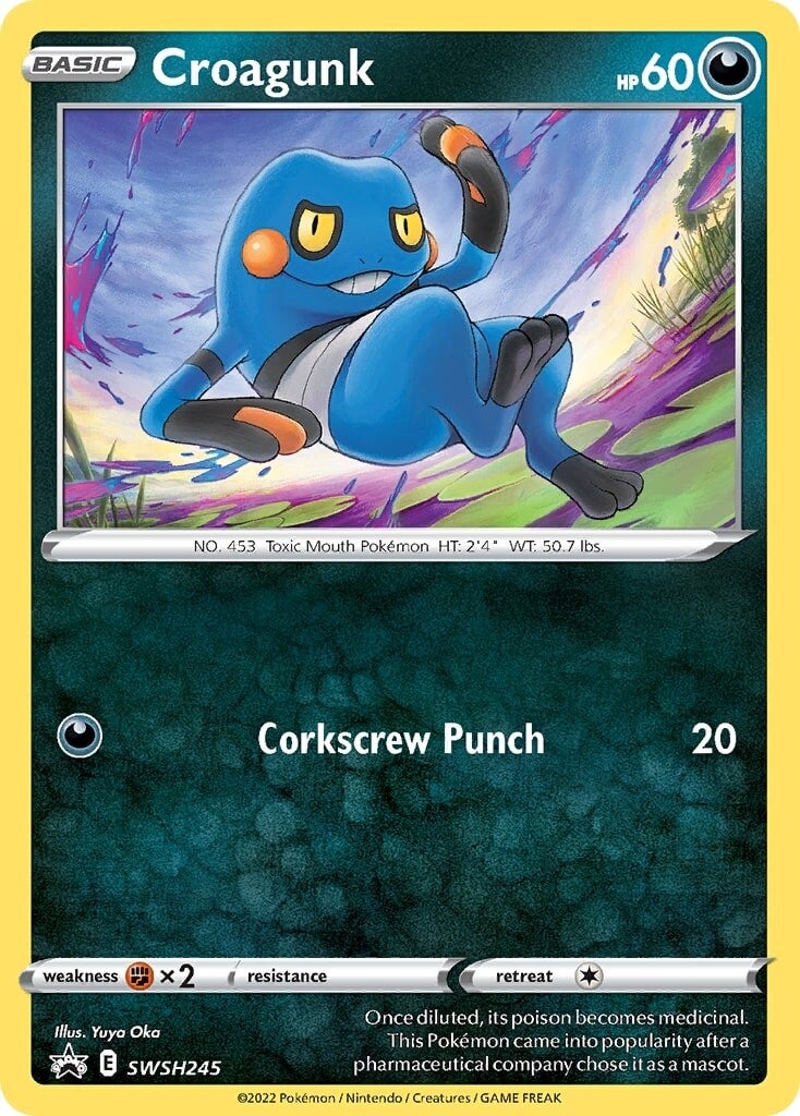 Croagunk (SWSH245) [Sword & Shield: Black Star Promos] - Pokémon - Card Brawlers | Quebec | Canada |
