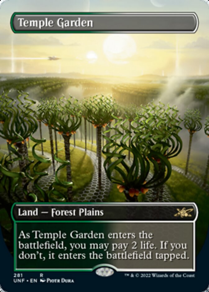 Temple Garden (Borderless) [Unfinity] - Magic: The Gathering - Card Brawlers | Quebec | Canada |