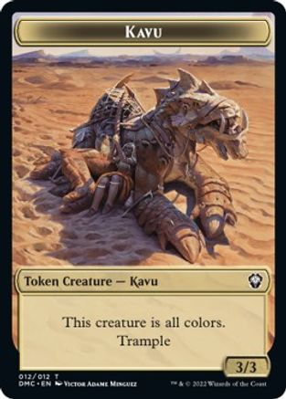 Kavu // Angel Double-Sided Token [Dominaria United Commander Tokens] - Magic: The Gathering - Card Brawlers | Quebec | Canada |