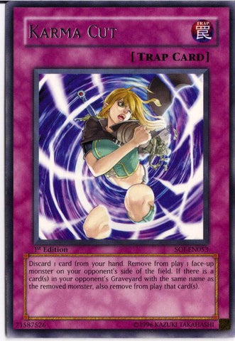 Karma Cut [SOI-EN053] Rare - Yu-Gi-Oh! - Card Brawlers | Quebec | Canada |