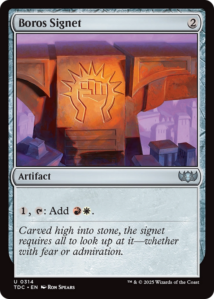 Boros Signet [Tarkir: Dragonstorm Commander] - Magic: The Gathering - Card Brawlers | Quebec | Canada |