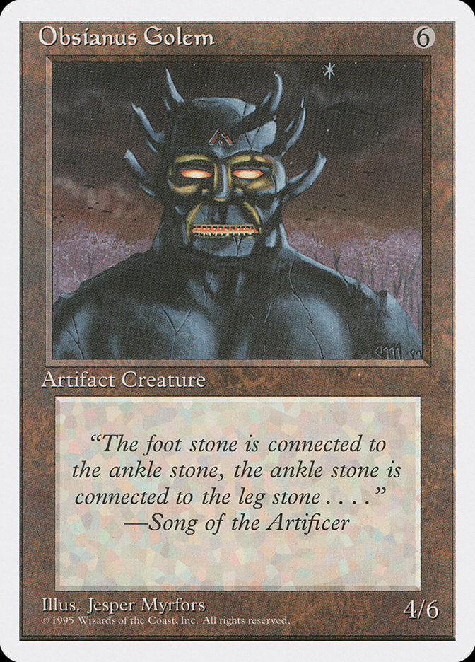 Obsianus Golem [Fourth Edition] - Magic: The Gathering - Card Brawlers | Quebec | Canada |