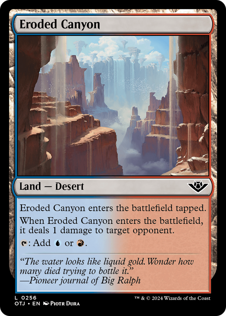 Eroded Canyon [Outlaws of Thunder Junction] - Magic: The Gathering - Card Brawlers | Quebec | Canada |