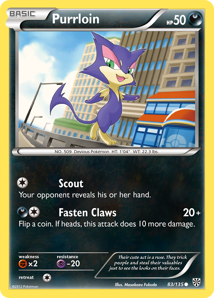 Purrloin (83/135) [Black & White: Plasma Storm] - Pokémon - Card Brawlers | Quebec | Canada |